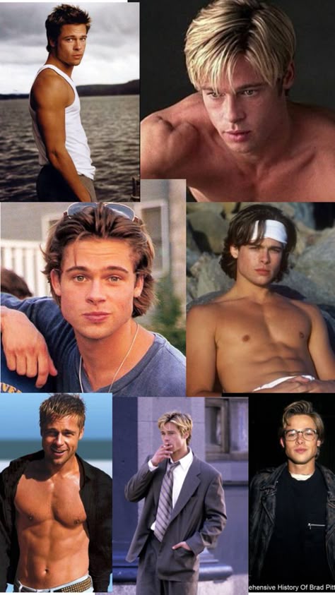 brad pitt young photos